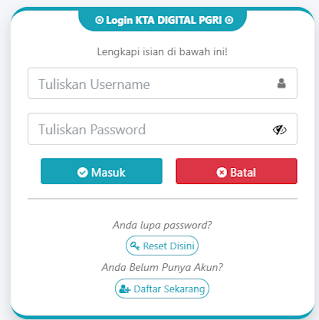 Register PGRI Malut - Persatuan Guru Republik Indonesia Cabang Malut